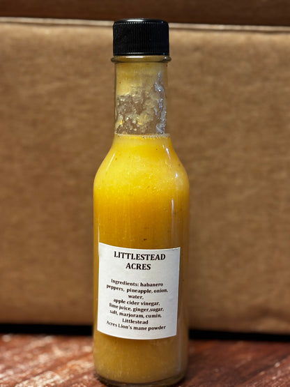 🍍 Littlestead Acres Pineapple Habanero Hot Sauce with Lion’s Mane 🔥