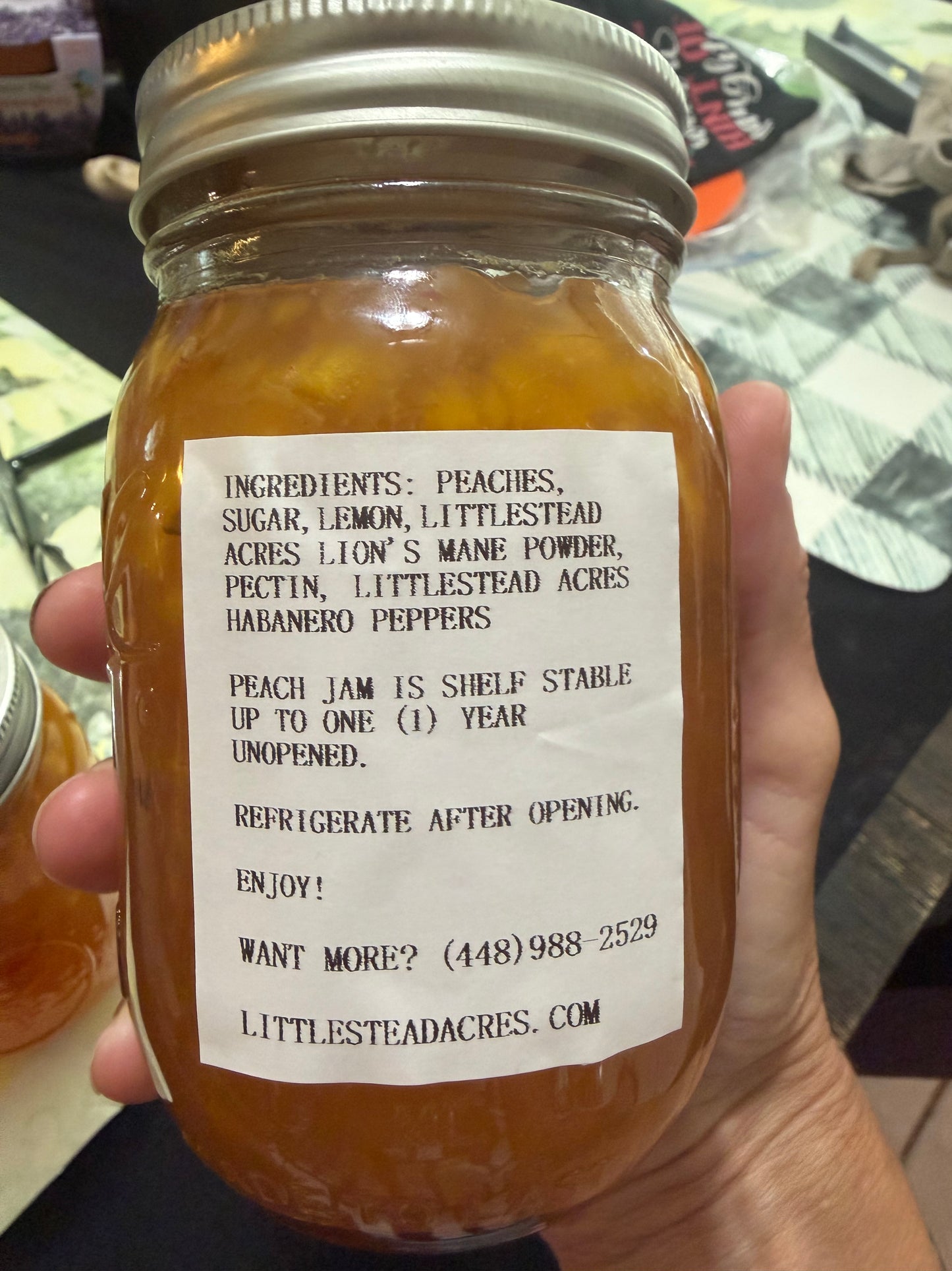 Littlestead Acres Peach Punch Habanero Jam 🍑