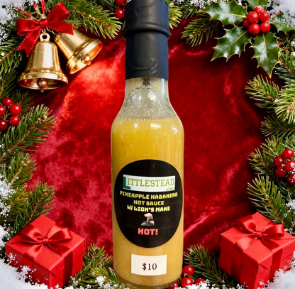 🍍 Littlestead Acres Pineapple Habanero Hot Sauce with Lion’s Mane 🔥