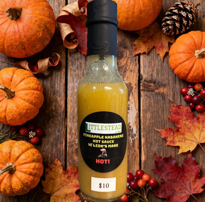 🍍 Littlestead Acres Pineapple Habanero Hot Sauce with Lion’s Mane 🔥