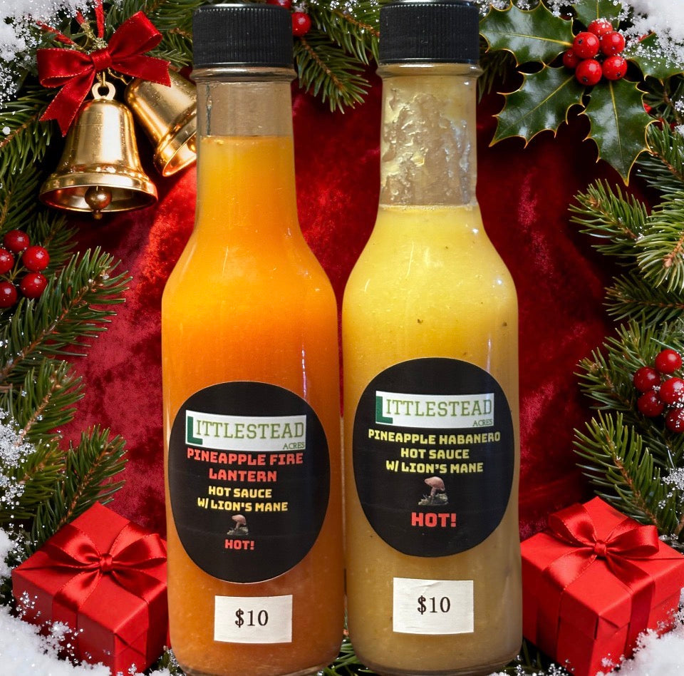 🍍 Littlestead Acres Pineapple Fire Lantern Hot Sauce with Lion’s Mane 🔥