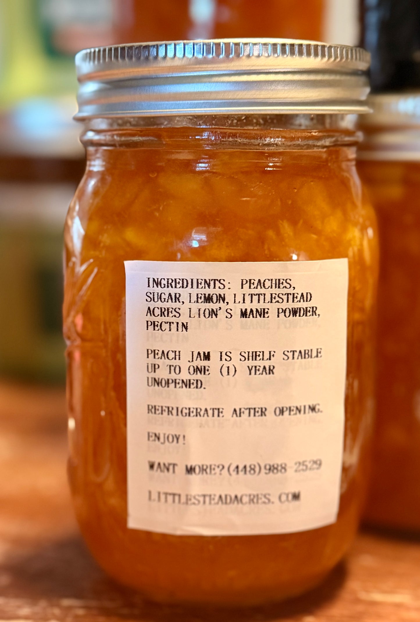 Peach Of Mind Fresh Georgia Peach Jam