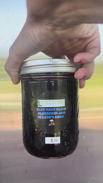 Blue Mane Bliss Blueberry 🫐 Jam Infused with Lion’s Mane